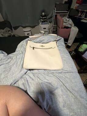COACH Rowan Leather File Crossbody Bag In Chalk White C1554